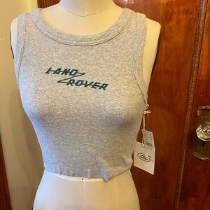 Pac Sun Land Rover Ribbed Tank Top